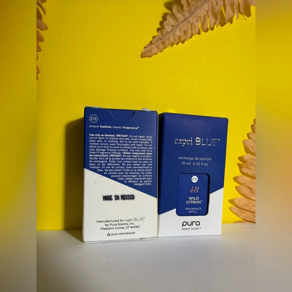 Capri Blue Pura Smart Home Plug-in Diffuser Refills – Wild Citron (Pack of 2) - Picture 4 of 7